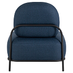 Кресло в синей рогожке COLOR BLOCK варинант исполнения - 4 | Loft Concept в Воронеже