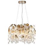 Люстра с декоративными подвесками из прозрачного стекла в форме монеток FAIRYTREE Light варинант исполнения - 3 | Loft Concept в Воронеже