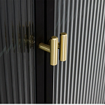 Сервант четырехдверный с рифленым стеклом The Keeper варинант исполнения - 3 | Loft Concept в Воронеже