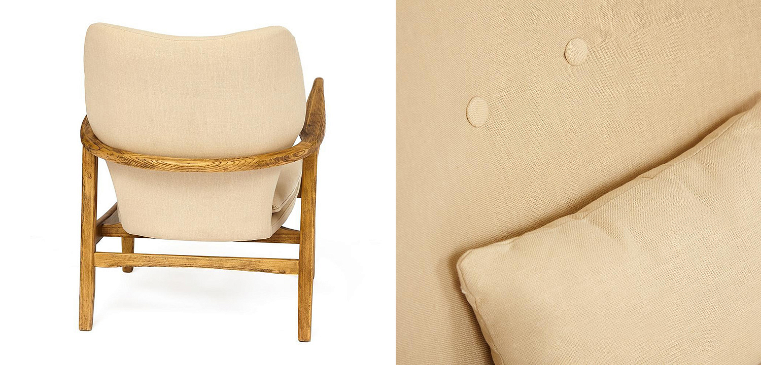 Кресло Makeshift armchair beige Кресло Makeshift armchair beige - Loft-Concept в Воронеже