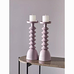 Подсвечник фигурный розовый Bright Accent 36 см варинант исполнения - 3 | Loft Concept в Воронеже