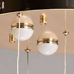 Люстра каскадная с 10-ю прозрачными плафонами Wave Line варинант исполнения - 11 | Loft Concept в Воронеже