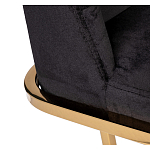 Стул обеденный велюровый черный с золотым каркасом Nobility варинант исполнения - 3 | Loft Concept в Воронеже