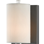 Бра на прозрачном штативе с тканевым абажуром в форме цилиндра Conciseness варинант исполнения - 1 | Loft Concept в Воронеже