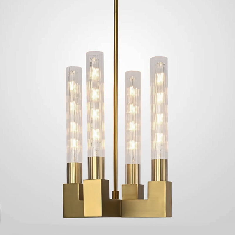 Люстра CANELLE Pendant lamp 4 Modern Brass Латунь в Воронеже | Loft Concept 