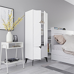 Комод белый с 4-мя дверцами на металлических ножках SPARK MULTIPURPOSE CABINET WHITE варинант исполнения - 6 | Loft Concept в Воронеже