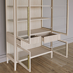 Витрина Primo со стеклянными фасадами и буфетом шпон Светлый дуб варинант исполнения - 5 | Loft Concept в Воронеже