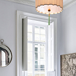 Люстра с тканевым плафоном и зелёной кисточкой Green Tassel варинант исполнения - 1 | Loft Concept в Воронеже