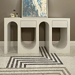 Белая консоль с ящиками Endor White варинант исполнения - 1 | Loft Concept в Воронеже