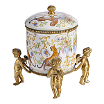 Шкатулка на ангелах из фарфора с бронзовыми элементам Eden Garden варинант исполнения - 2 | Loft Concept в Воронеже