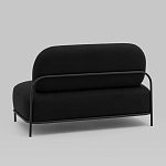 Двухместный диван черного цвета COLOR BLOCK варинант исполнения - 4 | Loft Concept в Воронеже