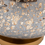 Настольная лампа c бежевым абажуром на круглом стеклянном основании Soft Pastel Light варинант исполнения - 1 | Loft Concept в Воронеже