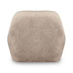 Барный стул со спинкой и подлокотниками на 4-х коричневых деревянных ножках Бежевый Велюр Ava Charm варинант исполнения - 3 | Loft Concept в Воронеже