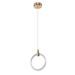 Подвесной светильник светодиодный в виде кольца Lighting Rings Gold варинант исполнения - 1 | Loft Concept в Воронеже