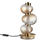 Настольная лампа с 3-мя рифлеными стеклянными шарами Marcelh Light варинант исполнения - 1 | Loft Concept в Воронеже