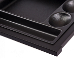 Письменный стол с 2-мя чёрными выдвижными ящиками и нишей с цветными разделителями Ballan варинант исполнения - 5 | Loft Concept в Воронеже