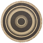 Ковер из комбинированного состава с узором Circles of goodness варинант исполнения - 1 | Loft Concept в Воронеже