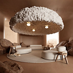 Вязаный подвесной светильник из шерсти Dome Wool Lamp  варинант исполнения - 1 | Loft Concept в Воронеже