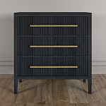 Комод Primo с 3 выдвижными ящиками Черный дуб варинант исполнения - 1 | Loft Concept в Воронеже