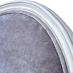 Стул с подлокотниками и круглой спинкой Velor French Seating Chair варинант исполнения - 3 | Loft Concept в Воронеже