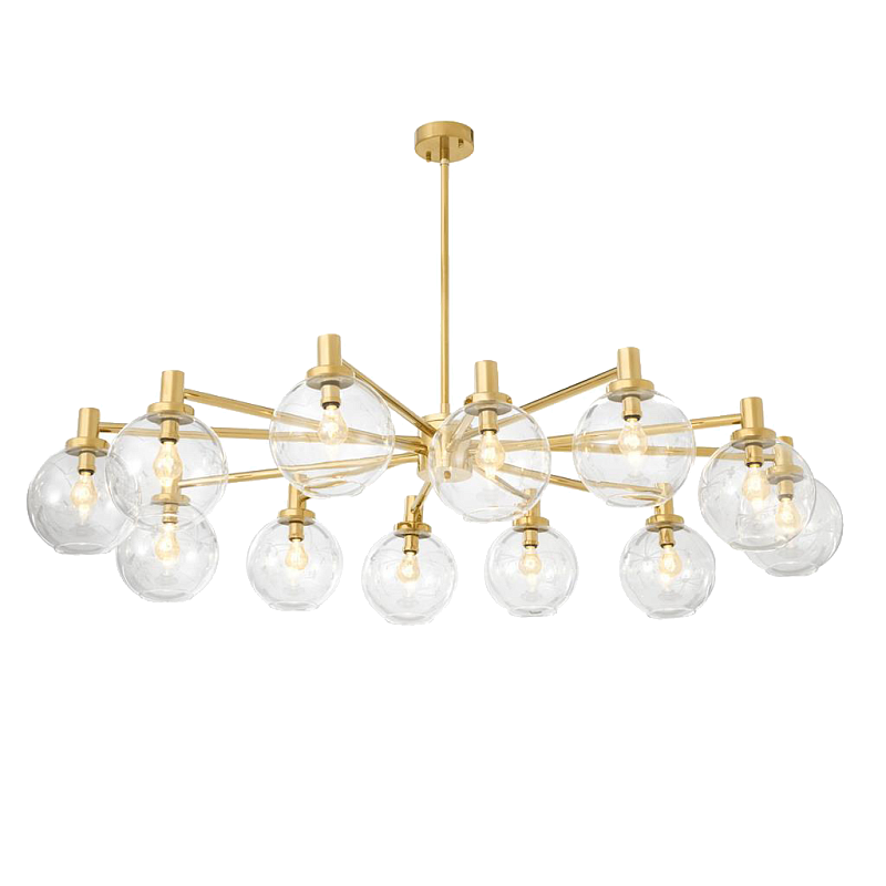 Люстра Chandelier Selva Золотой Прозрачное Стекло в Воронеже | Loft Concept 