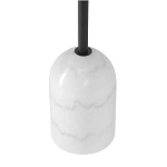 Кофейный столик с круглой чёрной столешницей и мраморным основанием Exquisite Practicality варинант исполнения - 3 | Loft Concept в Воронеже