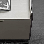 Дизайнерский комод серый с глянцевым фасадом Darren варинант исполнения - 1 | Loft Concept в Воронеже