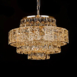 Люстра хрустальная в неоклассическом стиле на золотистом каркасе Majesty варинант исполнения - 3 | Loft Concept в Воронеже