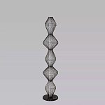 Торшер светодиодный с плетеным металлическим каркасом Metal Interweaving варинант исполнения - 4 | Loft Concept в Воронеже