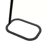 Столик приставной с прямоугольной серой столешницей Steel Stable Table варинант исполнения - 3 | Loft Concept в Воронеже