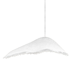 Подвесной светильник с асимметричным волнообразным абажуром и фактурной бахромой по краю Tactile Line варинант исполнения - 1 | Loft Concept в Воронеже