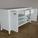 Комод-буфет Elsa Dreams White с открытыми полками   варинант исполнения - 6 | Loft Concept в Воронеже