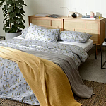 Постельное белье из сатина с рисунком 200х220 см Aurora Allure Sprout варинант исполнения - 3 | Loft Concept в Воронеже