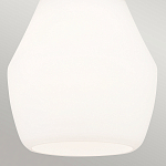 Подвесной светильник каплевидной формы с комбинированным плафоном из стали и белого матового стекла Kichler варинант исполнения - 5 | Loft Concept в Воронеже