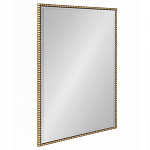 Зеркало прямоугольное в фактурной золотой раме Reflective Fabric варинант исполнения - 1 | Loft Concept в Воронеже