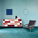 Дизайнерский широкий комод с ящиками Gio Ponti D.655.1 D.655.2 Chest of Drawers варинант исполнения - 3 | Loft Concept в Воронеже