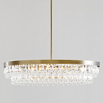 Люстра круглая с подвесками в форме стеклянных капель Glass Rain варинант исполнения - 1 | Loft Concept в Воронеже