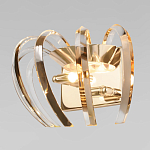 Бра золотого цвета с изогнутыми хрустальными элементами Radiant Ribbons варинант исполнения - 2 | Loft Concept в Воронеже