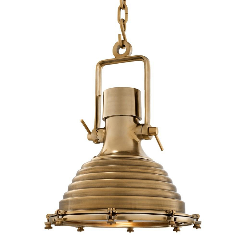 Люстра Lamp Maritime Brass Латунь Античная полированная Прозрачное Стекло в Воронеже | Loft Concept 
