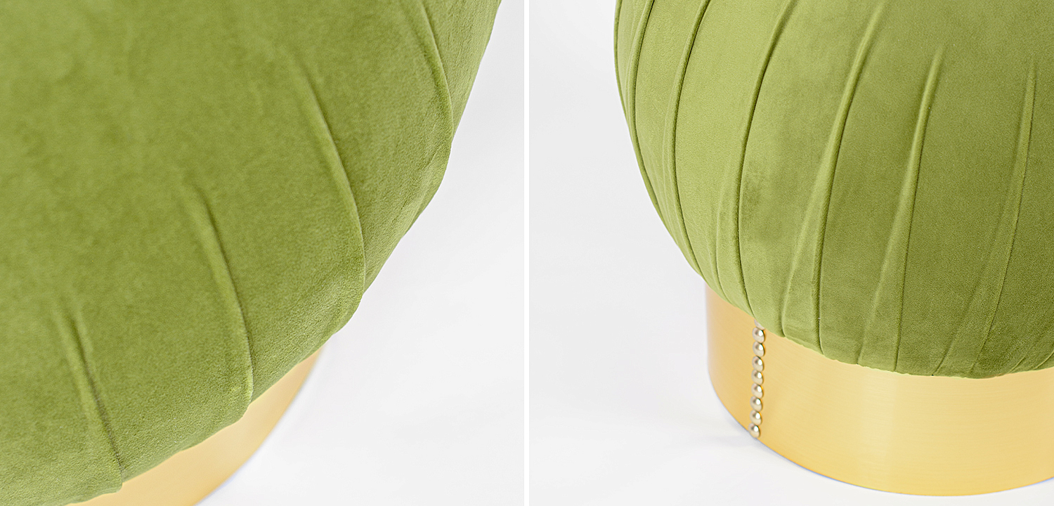 Оттоманка Art Deco Turban green Оттоманка Art Deco Turban green - Loft-Concept в Воронеже