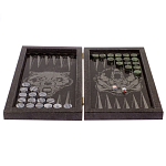 Подарочные нарды из натурального камня с гравировкой Backgammon from Stone варинант исполнения - 2 | Loft Concept в Воронеже