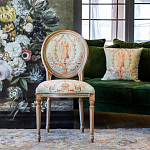 Стул из массива бука светло-зеленый с растительным орнаментом Raffael Angel Green Chair варинант исполнения - 7 | Loft Concept в Воронеже