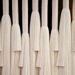 Декор на стену Белые Кисти Wall decor White Tassels варинант исполнения - 1 | Loft Concept в Воронеже