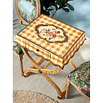 Приставной столик с ящиком в стиле ретро Vintage Rustic Tablecloth варинант исполнения - 7 | Loft Concept в Воронеже