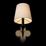 Бра с белым текстильным абажуром и фигурным основанием с зеркальной вставкой Vitorino варинант исполнения - 11 | Loft Concept в Воронеже