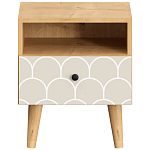 Прикроватная тумба с изображением на ящике Elise Nightstand варинант исполнения - 6 | Loft Concept в Воронеже