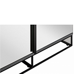 Двухдверный шкаф с зеркальными дверцами Strict Lines варинант исполнения - 3 | Loft Concept в Воронеже