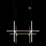 Люстра с 6-ю цилиндрическими плафонами на тонких тросах Trumpet tube варинант исполнения - 7 | Loft Concept в Воронеже