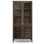 Витрина стеклянная 2-х дверная с ящиками и 5-ю полками Harper Line варинант исполнения - 3 | Loft Concept в Воронеже