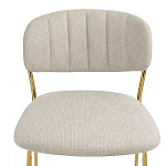 Стул барный широкой полукруглой спинкой на золотистых ножках Chair Smooth Shapes варинант исполнения - 4 | Loft Concept в Воронеже